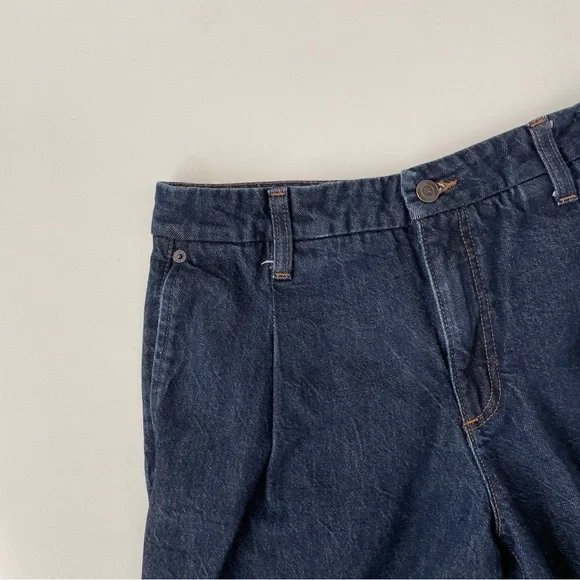 Banana Republic Luxe Mid Rise Straight Denim Jeans Dark Wash, Size 28/6 Regular - Picture 6 of 14